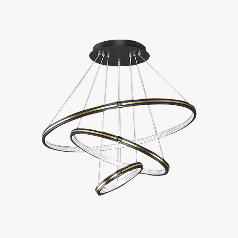 Arisha LED Rings Adjustable Pendant Light For Living Room &Dining Room