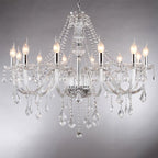Silva Luxury Candlestick Clear Crystal Chandelier