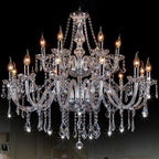 Silva Luxury Candlestick Clear Crystal Chandelier