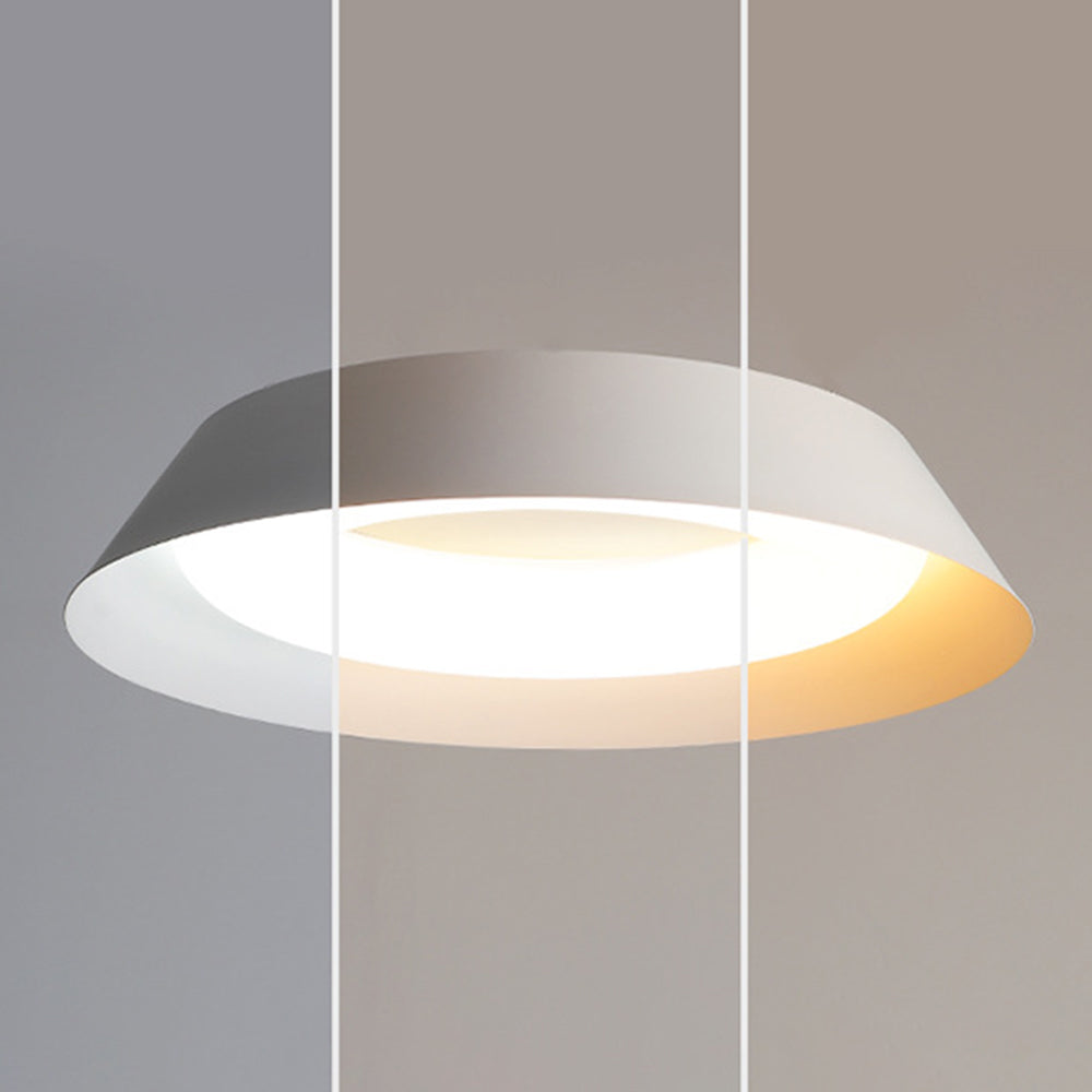 Arisha Nordic Bowl Metal/ Flush Mount Ceiling Light, White