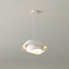 Arisha Art Deco Flower Shape Pendant Light, White