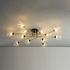 Valentina Industrial Glass Globe Chandelier LED, 6 Style