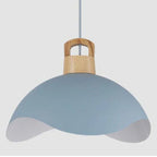 Valentina Colorful Shade Single Pendant Lights, Wood & Metal