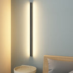 Arisha Minimalist Black Bar Mirror Front Vanity Wall Lamp, Metal/