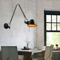 Epoch Modern Simple Adjustable Wall Lamp, Black/Chrome, Bedroom