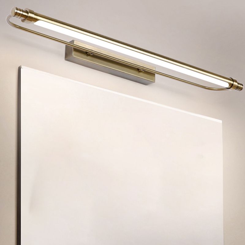 Arisha Modern Linear Metal Vanity Wall Lamp, Gold