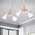 Valentina Nordic Multi Rope Wood Pendant Light, White/Green/Gray