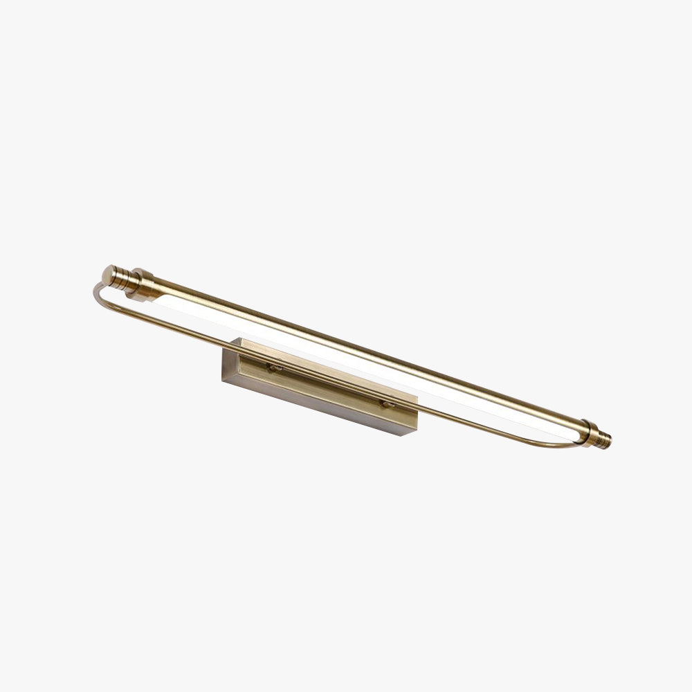 Arisha Modern Linear Metal Vanity Wall Lamp, Gold