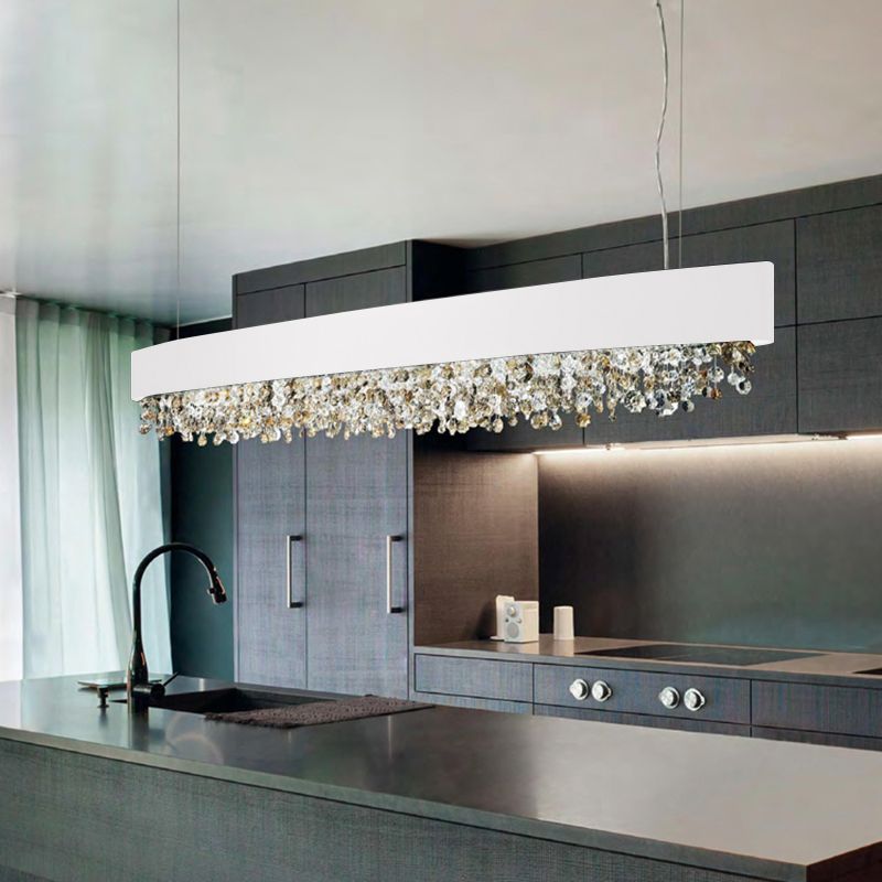 Kristy Modern Crystal Pendant Light Black/White/Brown/Gold