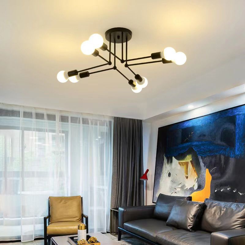 Valentina  Flush Mount Ceiling Light Linear Industrial