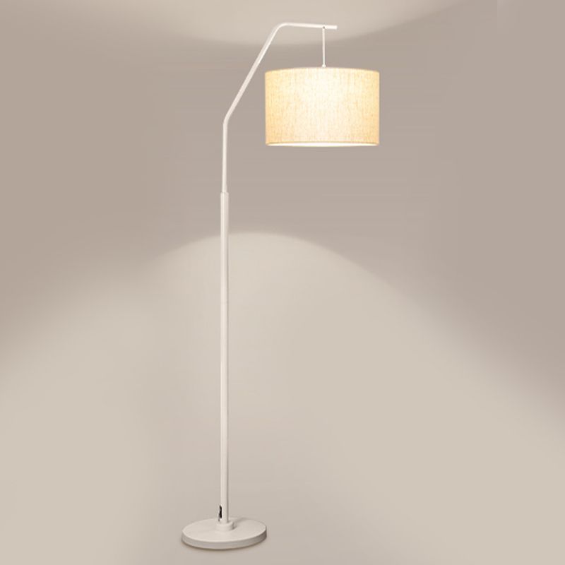 Eryn Cylinder Shape Floor Lamp, Over Arching Floor Lamp, Unique