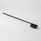 Arisha Minimalist Linear Metal Vanity Wall Light, Black, Bathroom