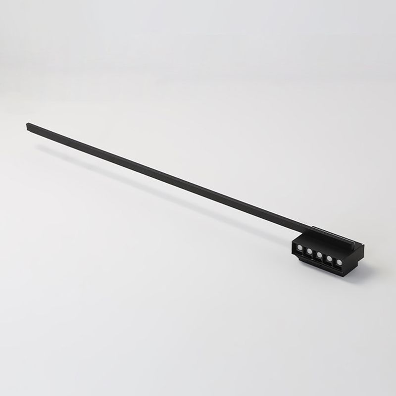 Arisha Minimalist Linear Metal Vanity Wall Light, Black, Bathroom