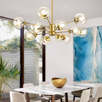 Valentina Designer Simple Nordic Pendant Light, Black/Gold