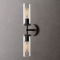 Arisha Modern Cylindrical Metal Led Wall Lamp, Black/Copper