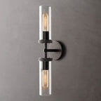 Arisha Modern Cylindrical Metal Led Wall Lamp, Black/Copper