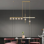 Kristy Metal & Crystal Pendant Light, Gold