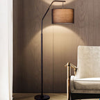 Eryn Cylinder Shape Floor Lamp, Over Arching Floor Lamp, Unique