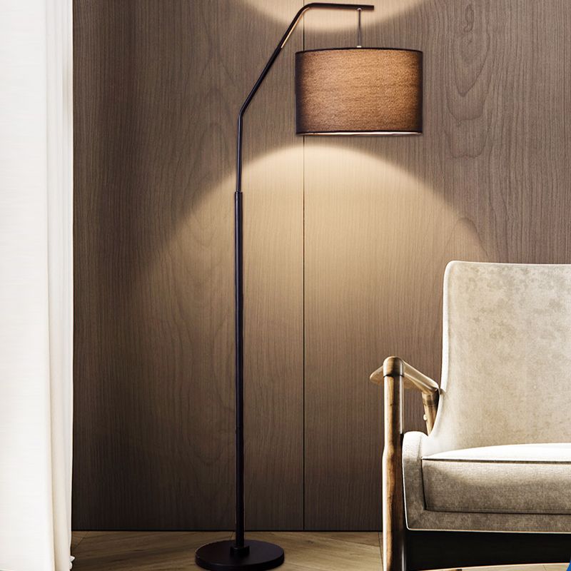 Eryn Cylinder Shape Floor Lamp, Over Arching Floor Lamp, Unique