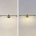 Tiffany Black Adjustable Reading Spotlight Wall Lamp, Metal/Wood