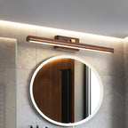 Muto Vanity Rotatable Mirror Front Vanity Wall Lamp, Wood