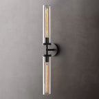 Arisha Modern Cylindrical Metal Led Wall Lamp, Black/Copper