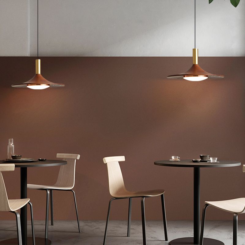 Arisha Rustic Cap-shaped Wooden Pendant Light, Natural Wood