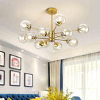 Valentina Designer Simple Nordic Pendant Light, Black/Gold
