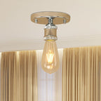 Silva Retro Vintage Bulb Semi-Flush Mount Ceiling Light