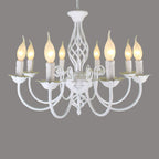 Silva Pendant Light Candle Retro, Metal/Glass, Black/White, Restaurant