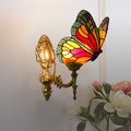 Arisha Artistic Butterfly Metal/Glass Lamps Wall, Red/Blue/Multi-Color/Light Blue