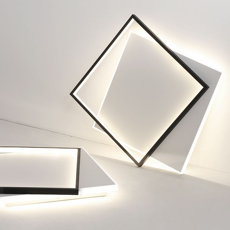 Arisha Modern Duo-Square Flush Mount Ceiling Light