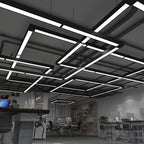 Noar Minimalist Rectangular LED Black Pendant Light,