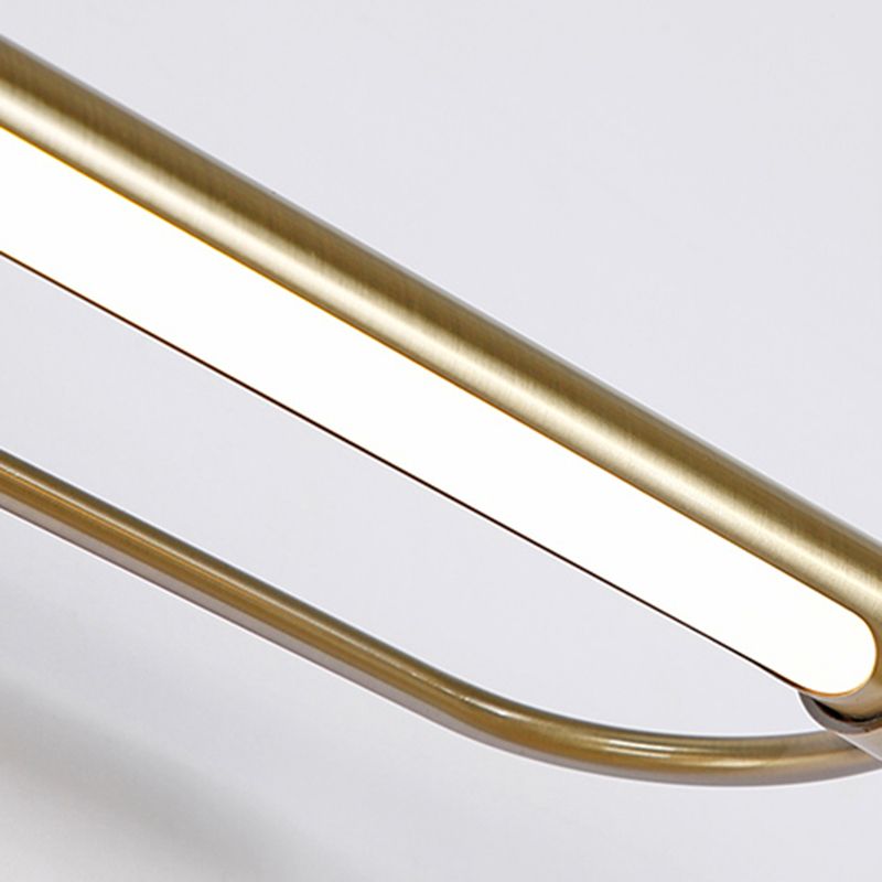 Arisha Modern Linear Metal Vanity Wall Lamp, Gold