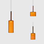Valentina Minimalist Modern Glass LED Pendant Light, 3 Style