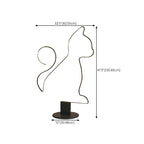 Edge Modern Cat/Dog Linear Metal Floor Lamp