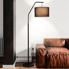 Eryn Cylinder Shape Floor Lamp, Over Arching Floor Lamp, Unique