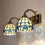 Arisha Vintage Flower Shaped Metal/Glass bedroom wall lamp