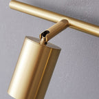 Griv Modern Cylinder Rotatable Spotlight Wall Lamp Brass
