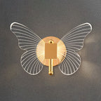 Arisha Cute Butterfly Metal Wall Lamp, Gold