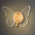 Arisha Cute Butterfly Metal Wall Lamp, Gold