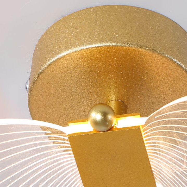 Arisha Cute Butterfly Metal Wall Lamp, Gold