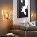 Arisha Cute Butterfly Metal Wall Lamp, Gold