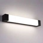 Ray Minimalist Linear Metal Outdoor Wall Lamp, Black