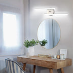 Arisha Modern Bi-Linear LED Vanity Wall Lamp, Black/Silver