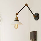 Silva Wall Lamp Retro Saucer Lampshade Metal Adjustable 2 Color, Bedroom