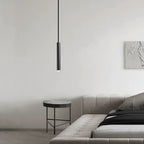 Arisha Minimalist Cylinder Black Pendant Light