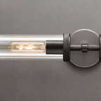 Arisha Modern Cylindrical Metal Led Wall Lamp, Black/Copper