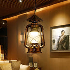 Silva Vintage Rustic Kerosene Pendant Light, 3 Color, 4 Style