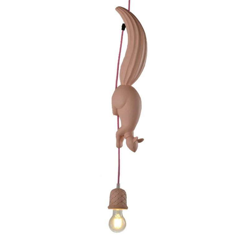 Aria Pendant Light Squirrel/Pinecone Modern, Resin, Restaurant